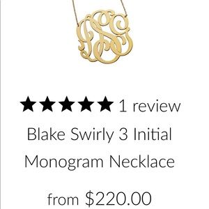 cBt monogram necklace yellow gold plated silver